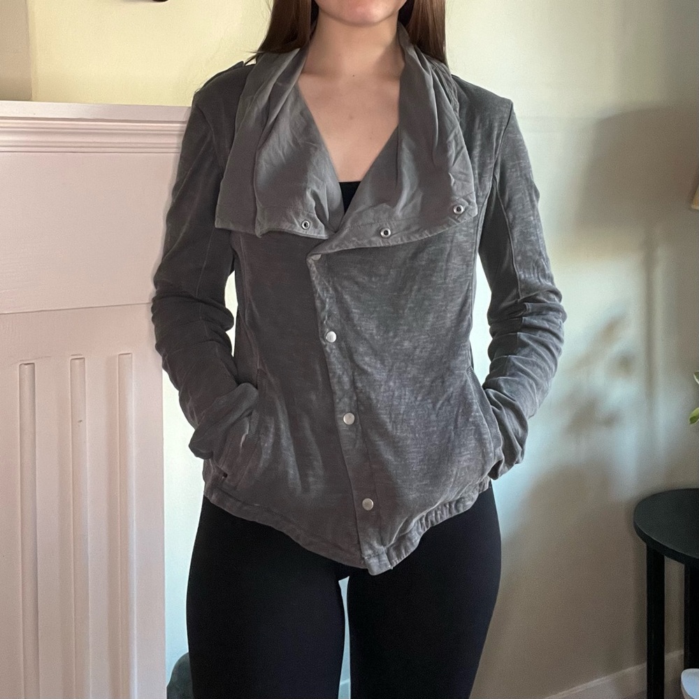 ANTHROPOLOGIE Saturday Sunday | Women’s Waterfall Jacket Grey Medium